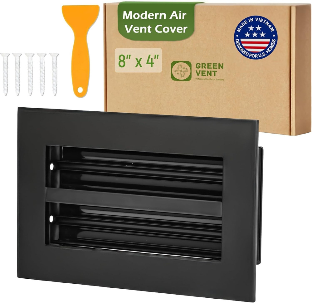 Modern AC Vent Cover 8x4 Duct Opening Green Vent Aluminum Linear Slot Diffuser